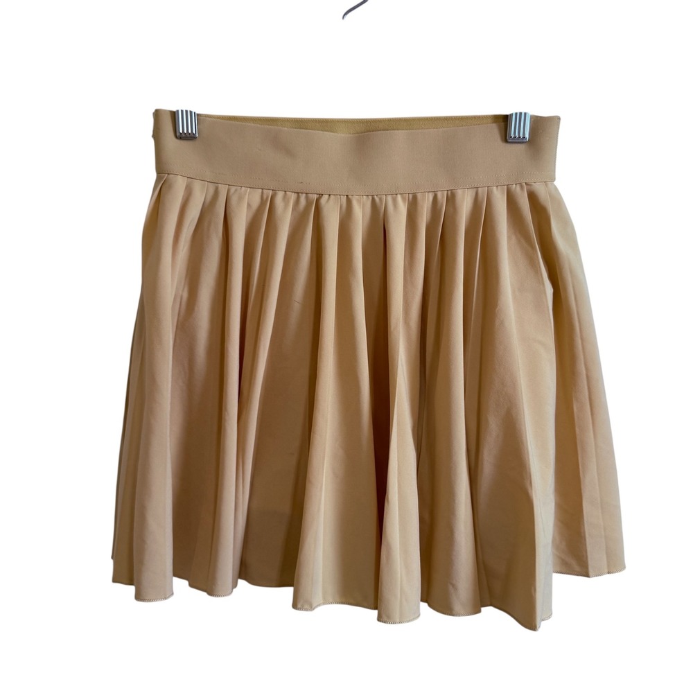 Aritzia TnAction Skort Pleated Tennis‎ Golf Athletic Skirt Shorts Beige S Small